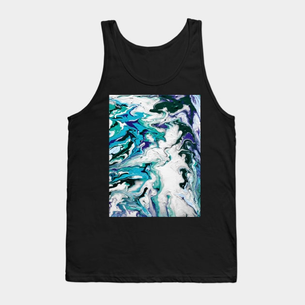 Fluid Painting That Looks Like Toothpaste Honestly Tank Top by dnacademic